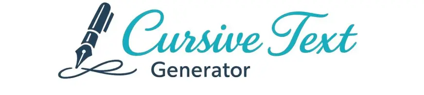 logo of cursive font generator