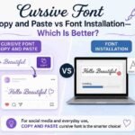 Cursive font copy and paste requires zero installs and works everywhere. Find out why it beats font installation for social media use.