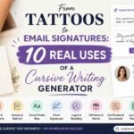 blog image showing the uses of Cursive Writing Generator